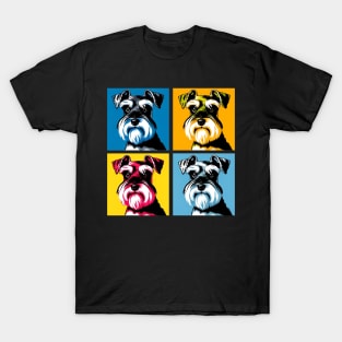 Miniature Schnauzer Pop Art - Dog Lover Gifts T-Shirt